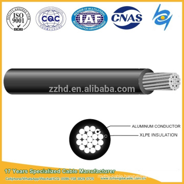 Single Aluminum Conductor xlpe insulation Building Wire for direct earth burial